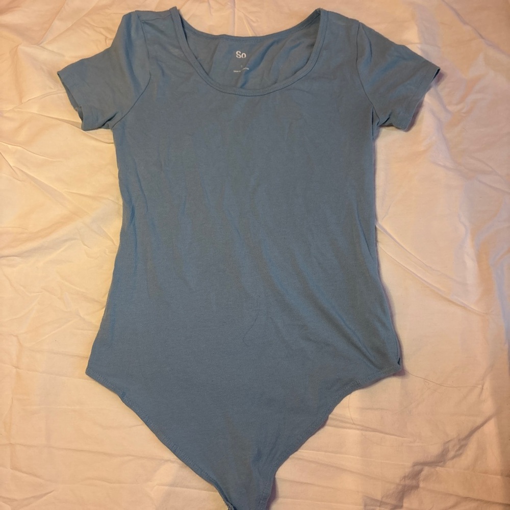 Blue Short Sleeve Bodysuit